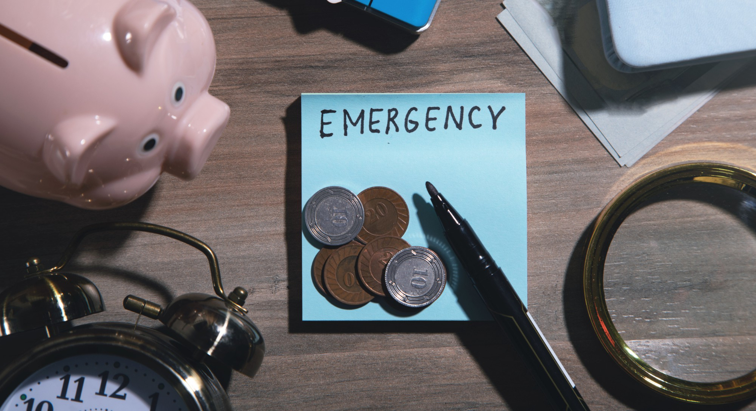 Instant loan emergency savings concept